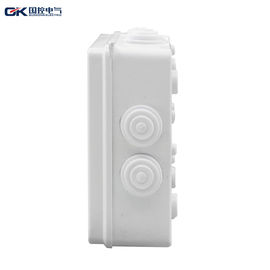 चीन विभिन्न Dimsion आउटडोर प्लास्टिक जंक्शन बॉक्स ABS शेल नॉकआउट, CE प्रमाणीकरण के साथ आपूर्तिकर्ता